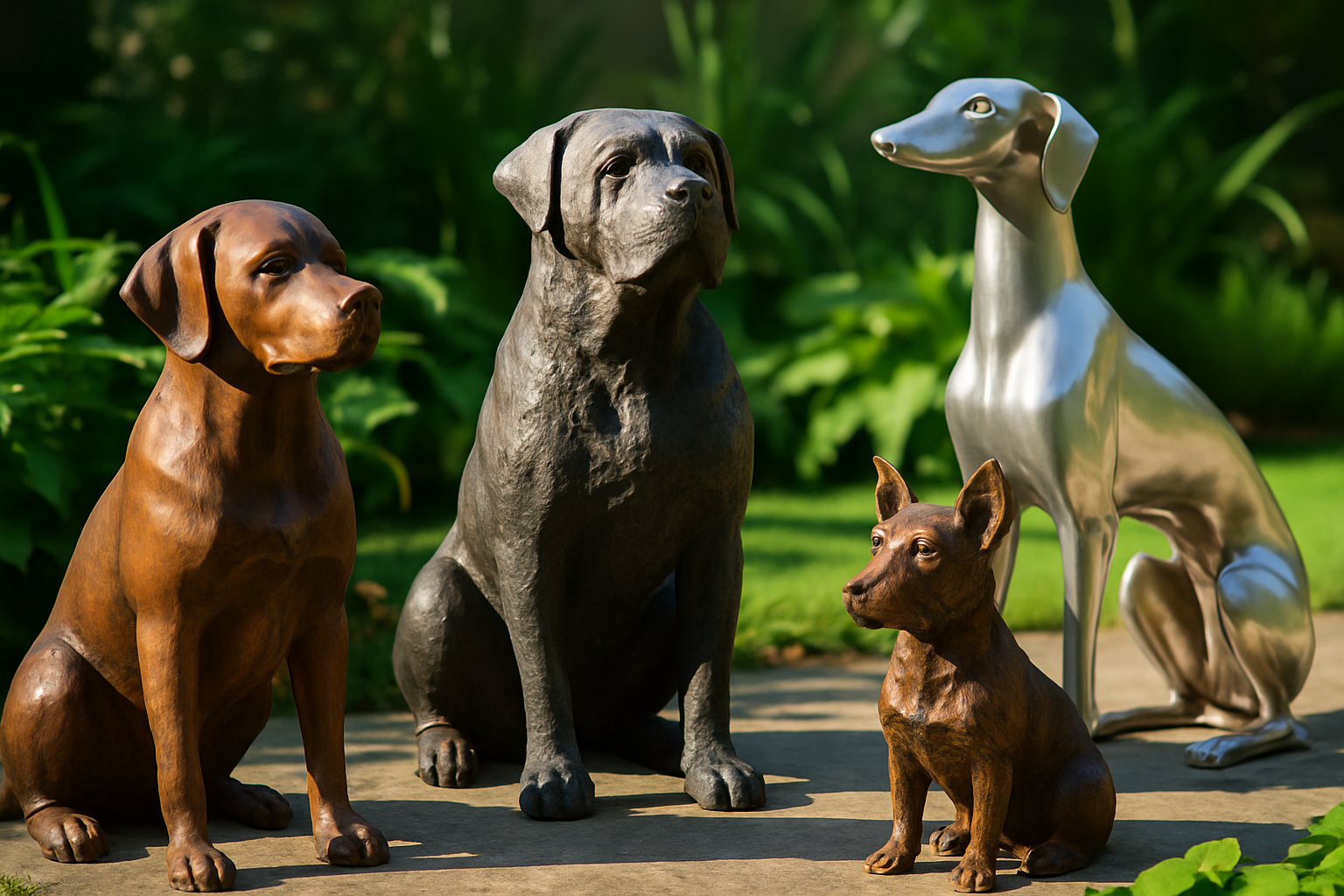 What Makes a Metal Dog Statue Unique and Durable?