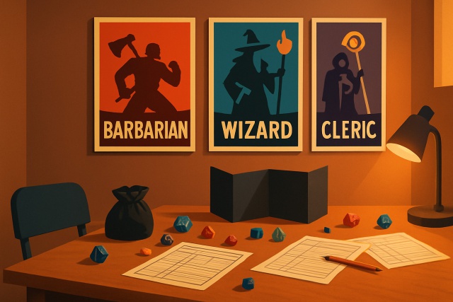 Epic D&D Class Motivational Posters for Game Rooms