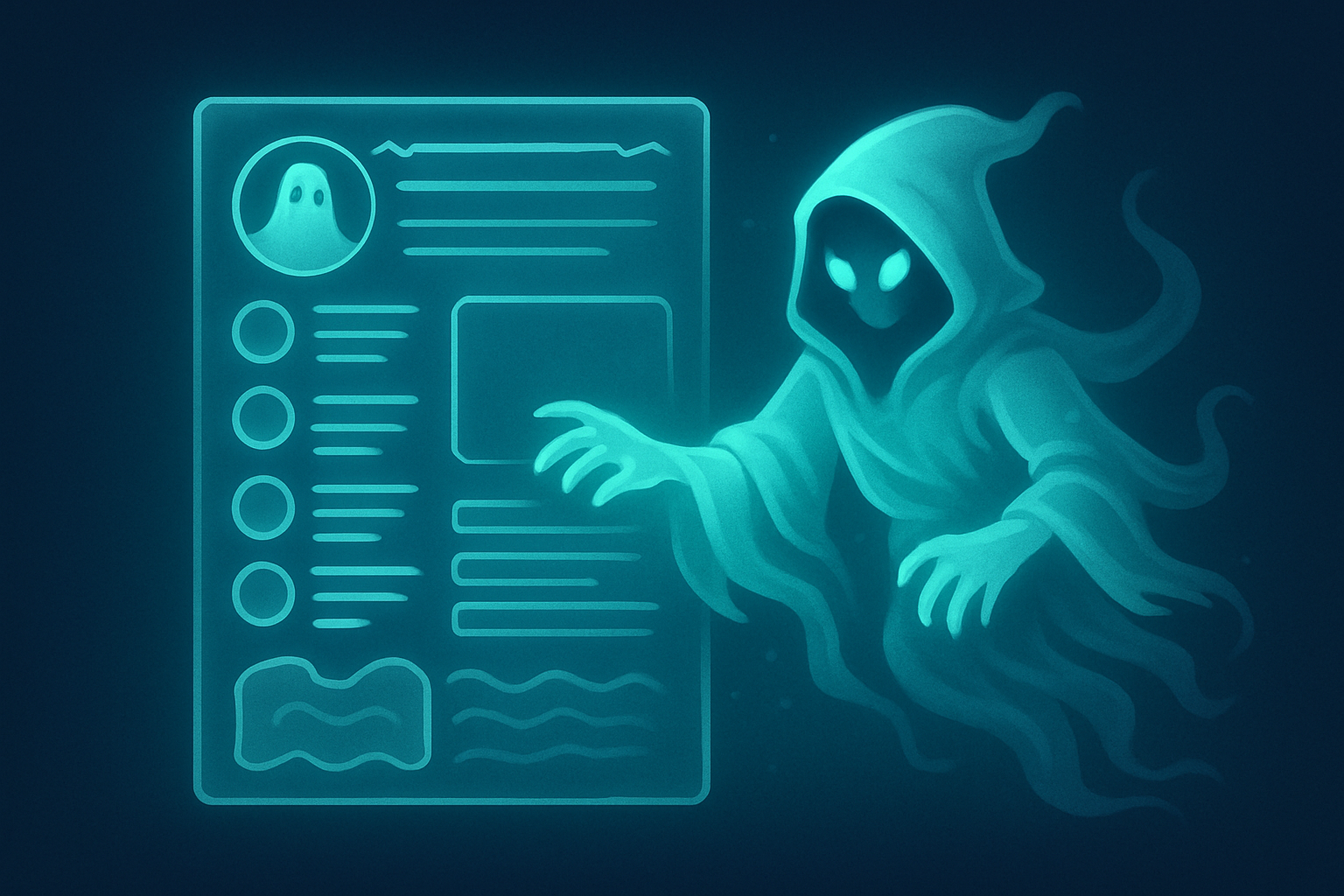 Example of a Pathfinder character sheet modified with the ghost template, highlighting unique ghost traits