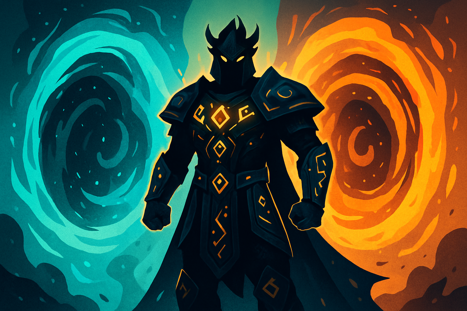 A vivid depiction of a planar champion commanding the energies of multiple planes, symbolizing their dimensional power.