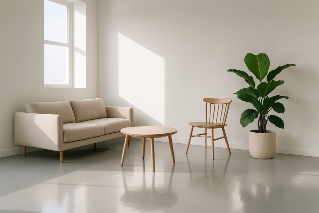 Painting Concrete Floors Inside - Step by Step