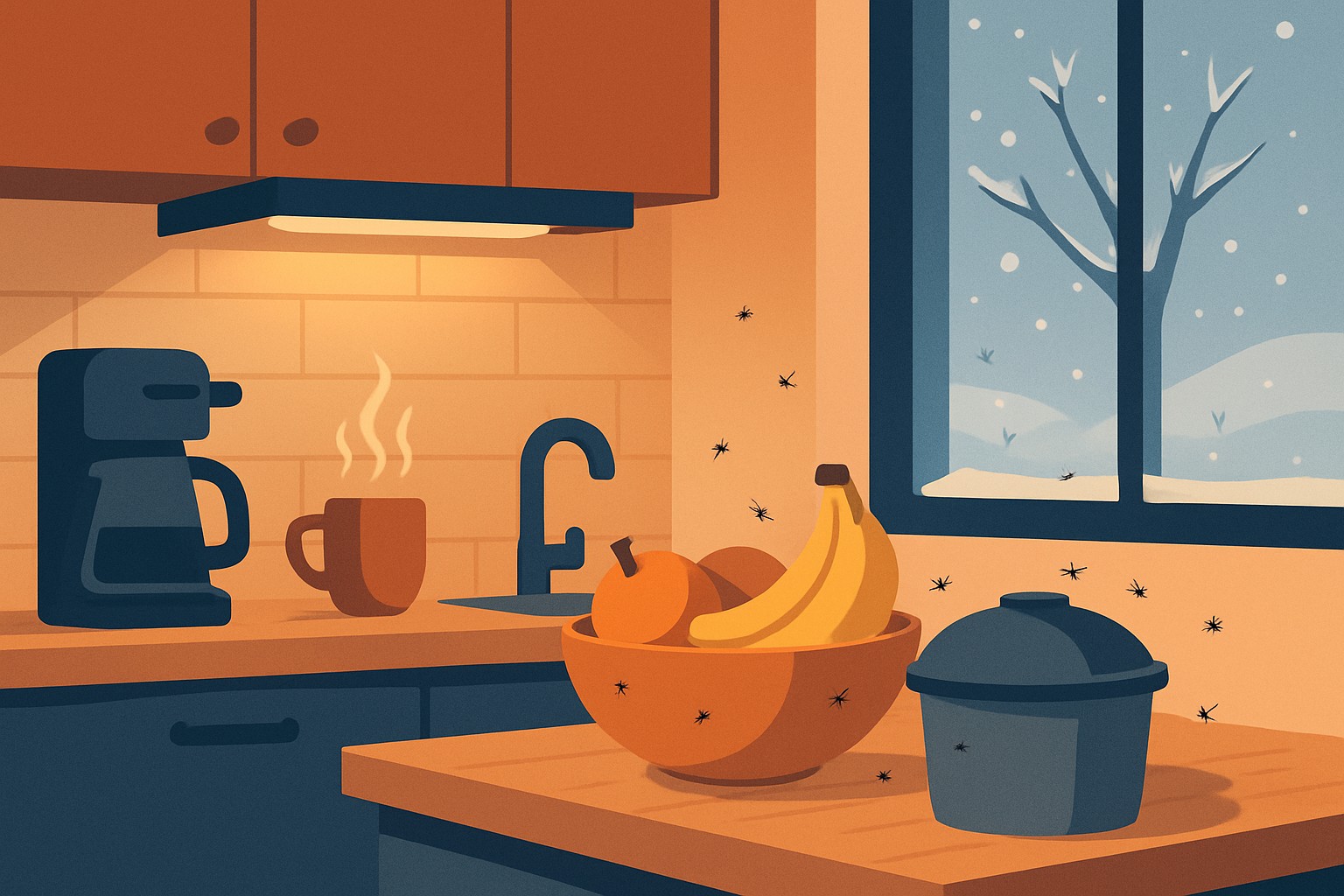 Why You Still See Fruit Flies in the Winter Months?