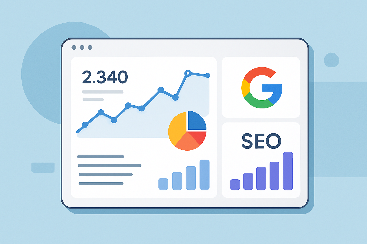 SEO dashboard integrating third-party tool data with Google Analytics and Search Console insights for comprehensive analysis